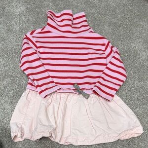 Crewcuts Pink and Red Striped Dress